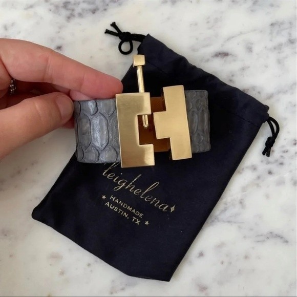 Python Leather Bracelet - Picture 2 of 3